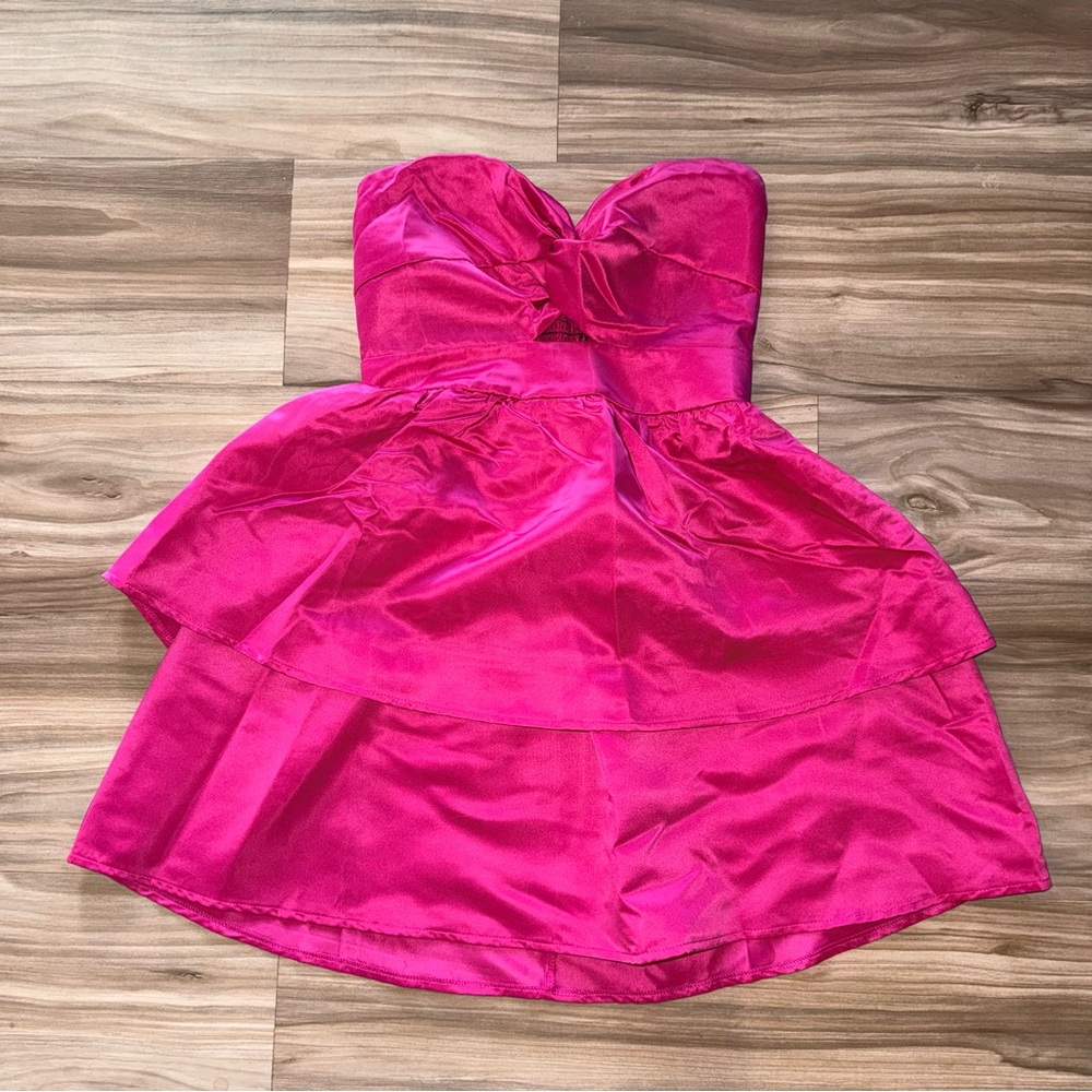 Pink Strapless Dress
